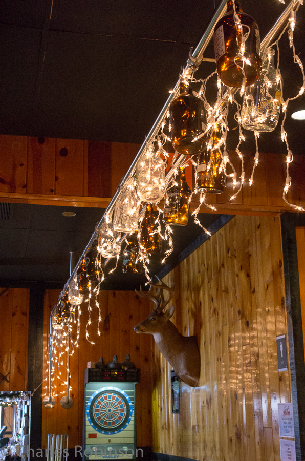 Growlers, Christmas lights, and deer heads.  Yup, we're up North.<br />March 08, 2013@15:08