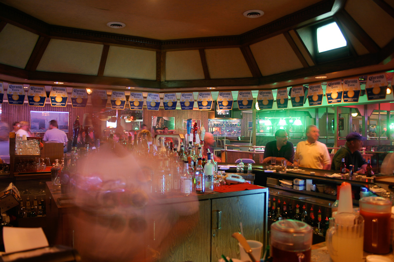 August 05, 2004@21:01<br/>George is a blur behind the bar