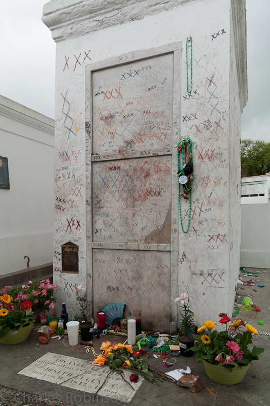 Marie Laveau's grave.  Apparently we were supposed to leave something?  We didn't ask her for anything so I think we're clear.<br />March 20, 2012@14:28