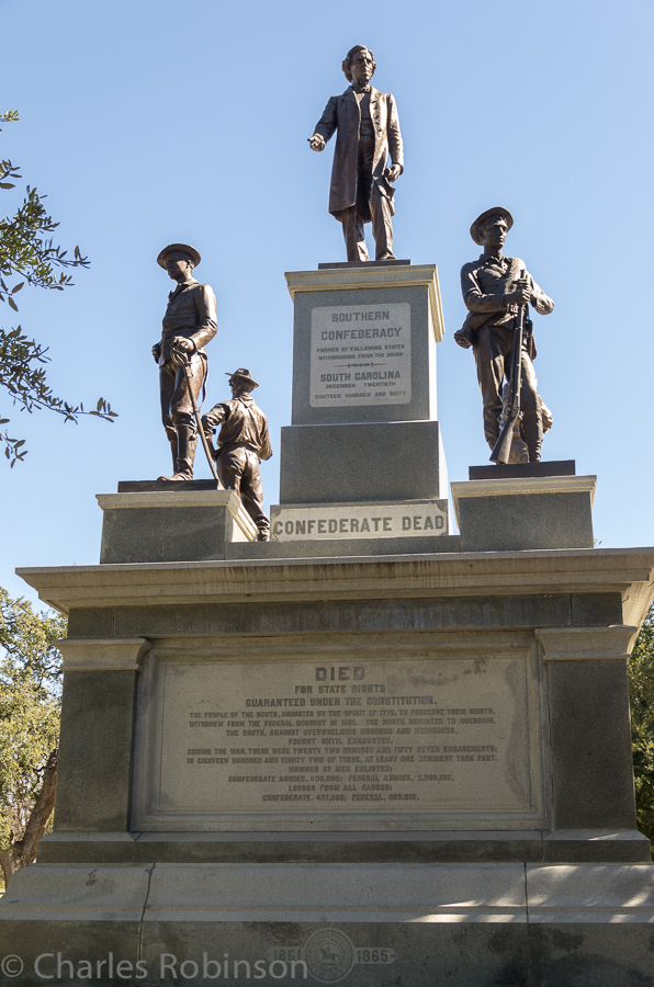 The grounds contained many memorials to the brave confederate forces.<br />February 08, 2013@12:59