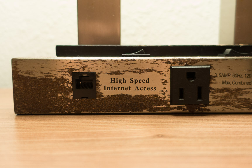 For some reason, the rust and the ethernet jack amused me.