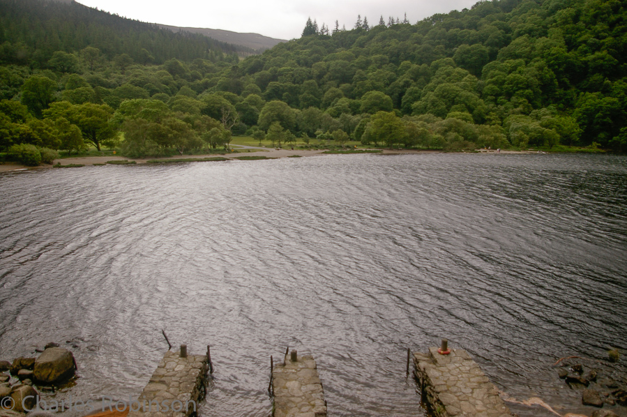 The smaller of the two lakes in Glendalough.<br />June 14, 2005@12:23