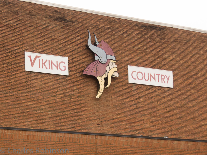 Somewhere North of Cincinnati there is a school with a perfect copy of the MN Vikings logo for their own team.<br />September 26, 2012@16:41