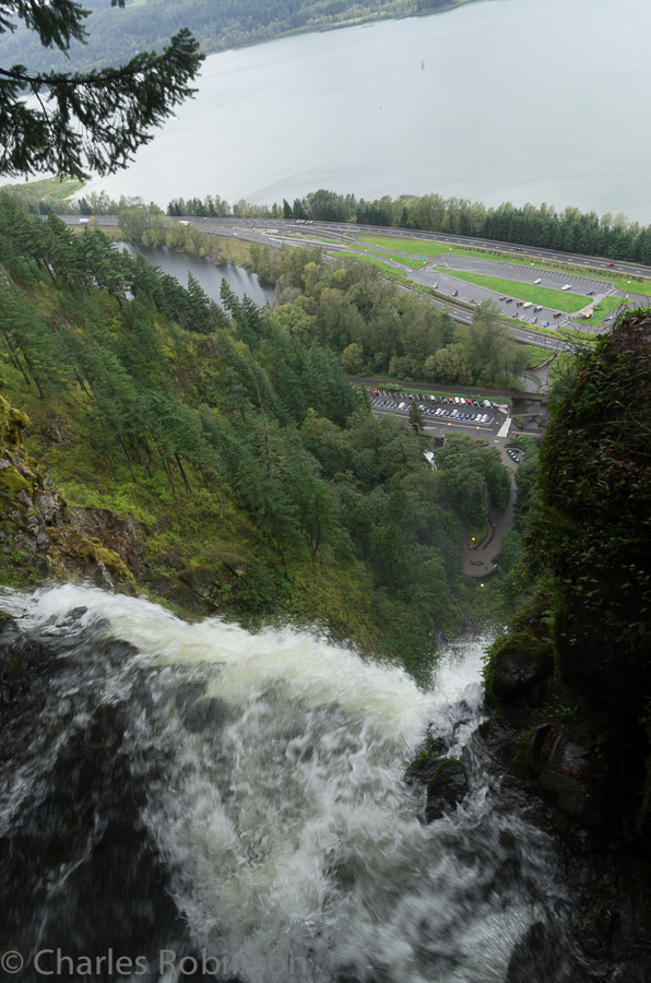 The view from the top of the falls.  It was a considerable hike to get up there.<br />September 30, 2013@17:31