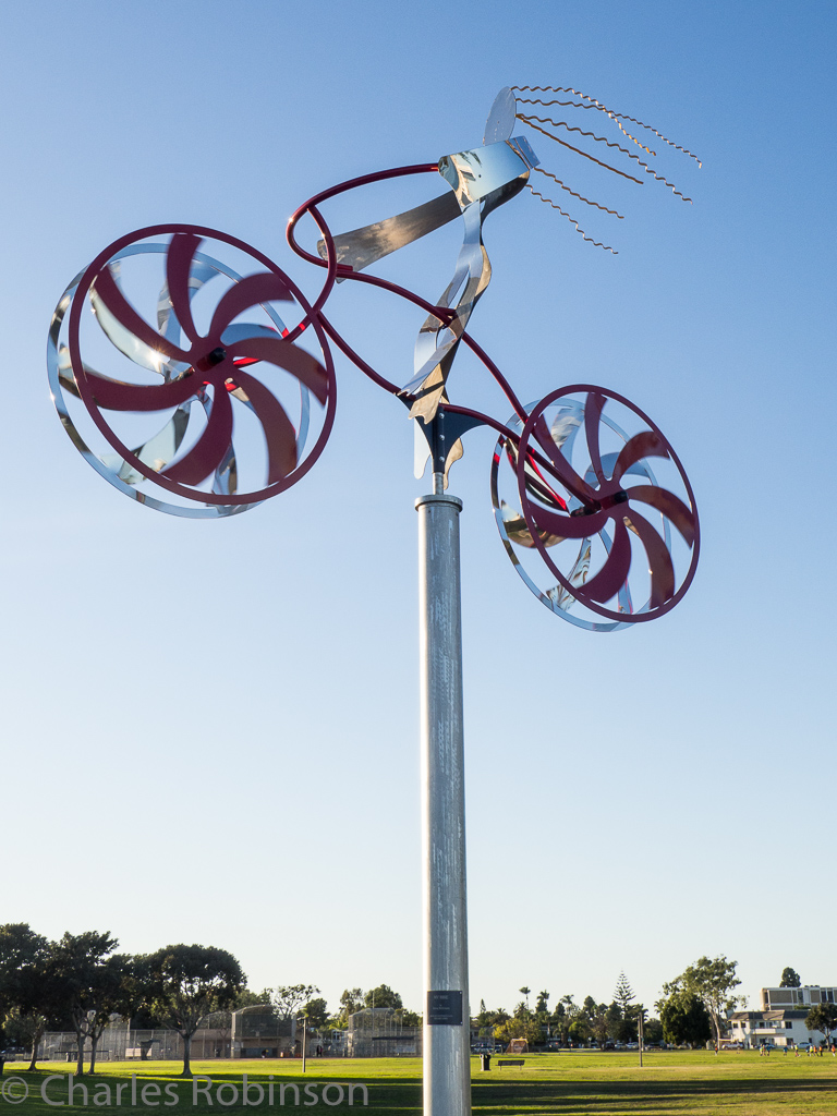 Cool windvane/sculpture in Coronado Tidelands Park.  Called, appropriately enough, 