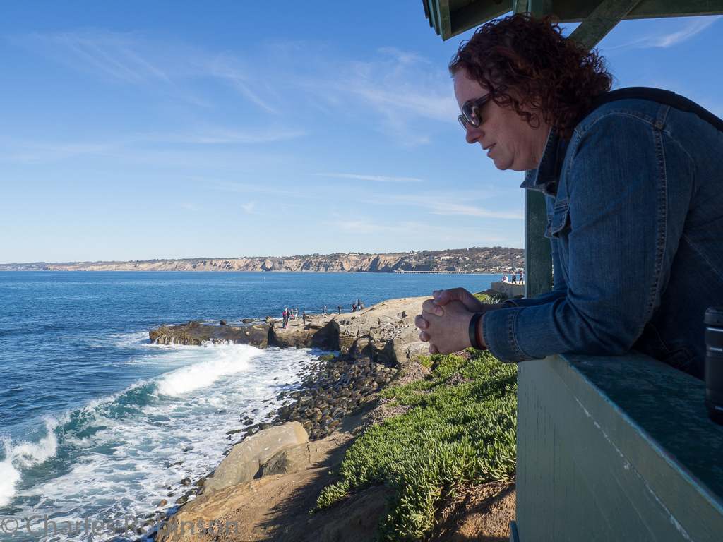 Our first peek at the ocean in La Jolla<br />December 16, 2015@10:44