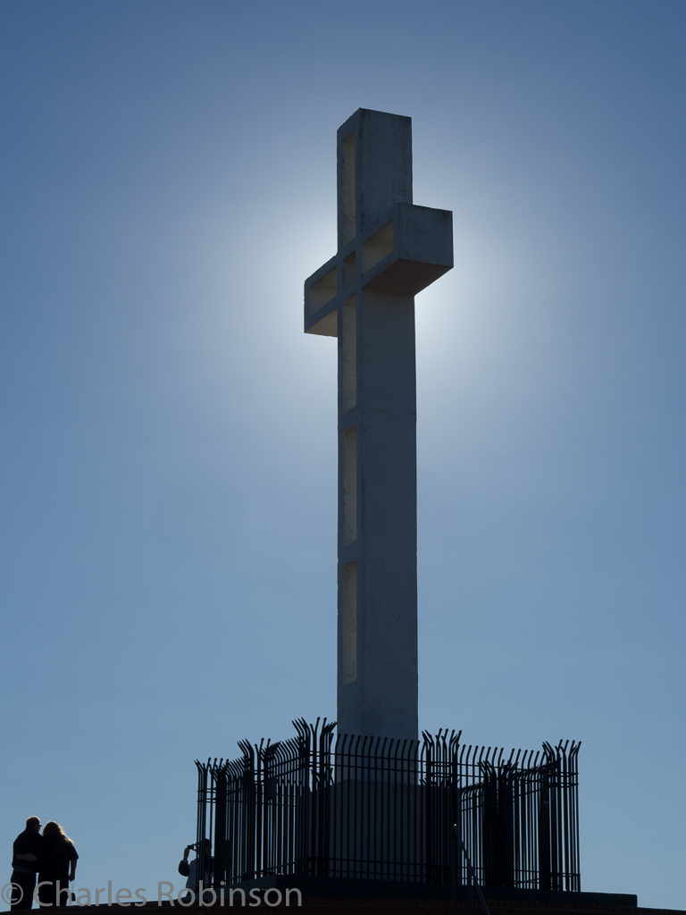Mount Soledad Cross - a Vetran's memorial waaaaay up high on a hill<br />December 16, 2015@14:32