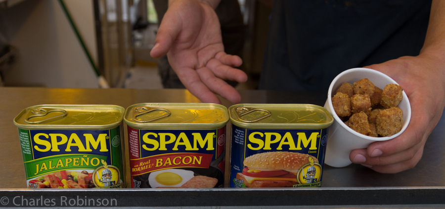 And then we hit the SPAM booth for some tasty tasty 