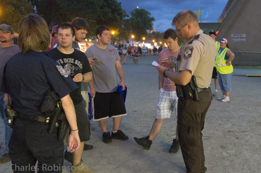 The guy in the black shirt was trying to debate with the cops about how whatever they'd stopped him for shouldn't have been a problem.  That always works, right?<br />August 31, 2013@20:01