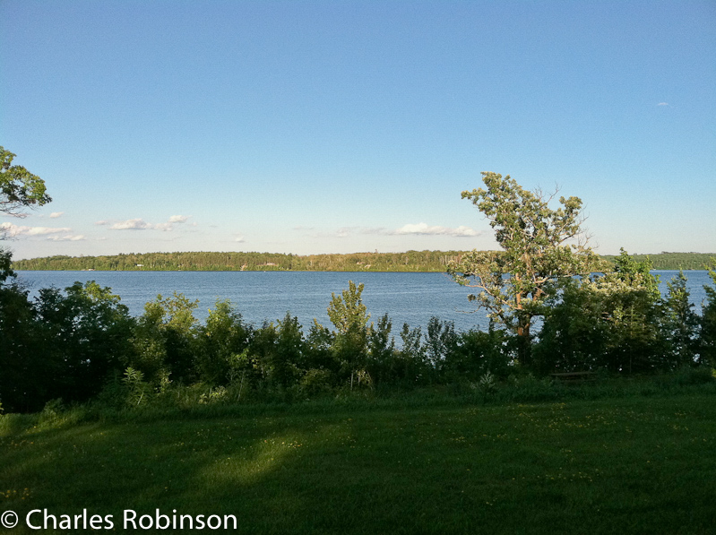 The view of the lake as we walk back to our hotel<br />July 05, 2011@19:15