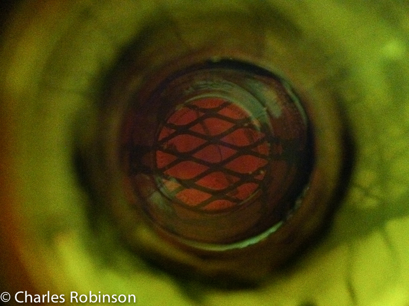 Looking down the neck of my bottle<br />July 08, 2011@20:54