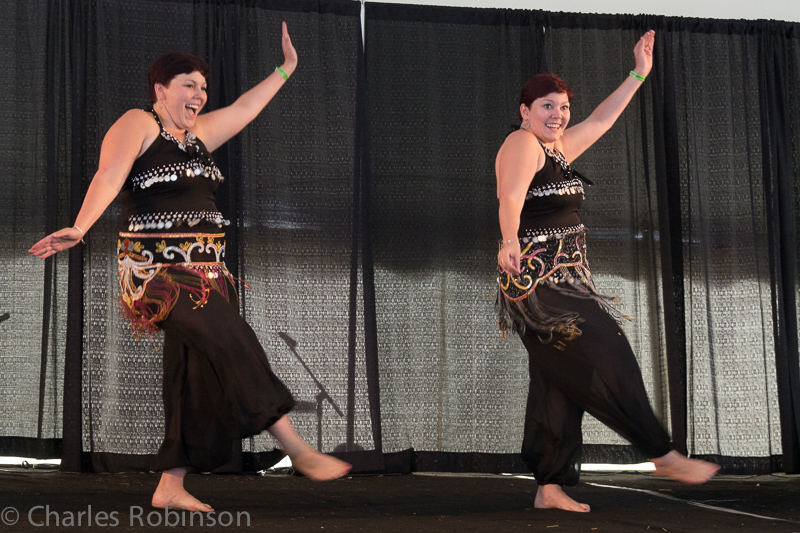 Katherine and Carolyn Fertig really got the crowd going with their dancing!<br />August 02, 2014@14:06