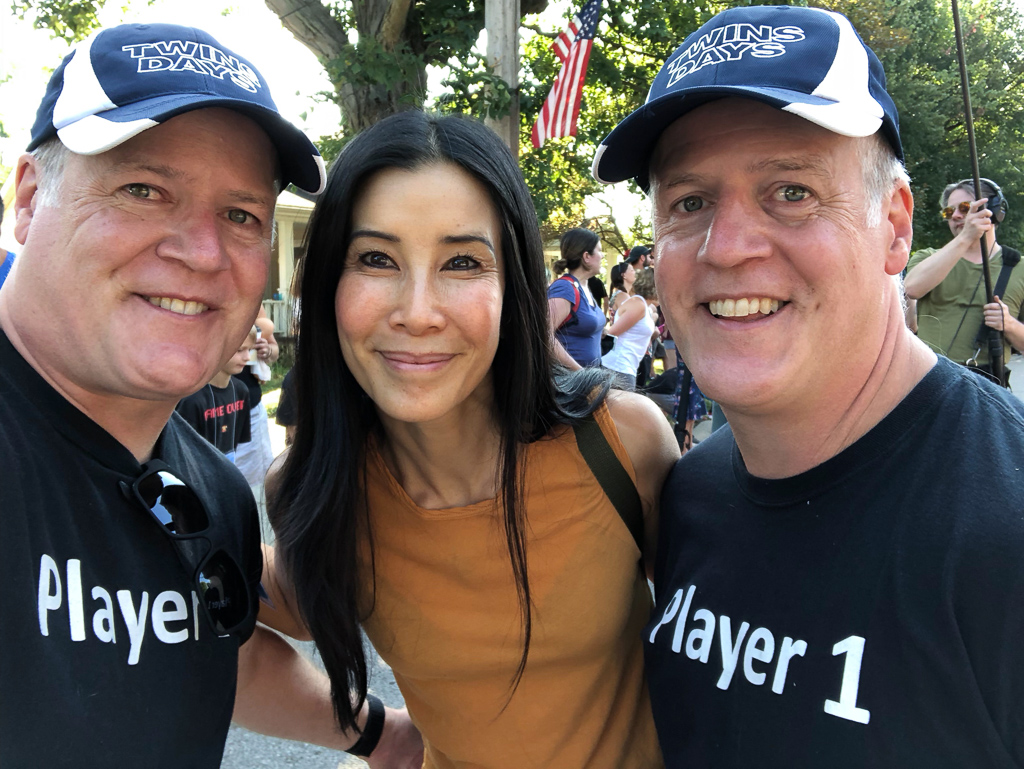 John and I bumped into Lisa Ling during the parade.  We chatted with her a bit about what she was working on this weekend.  Then I said 