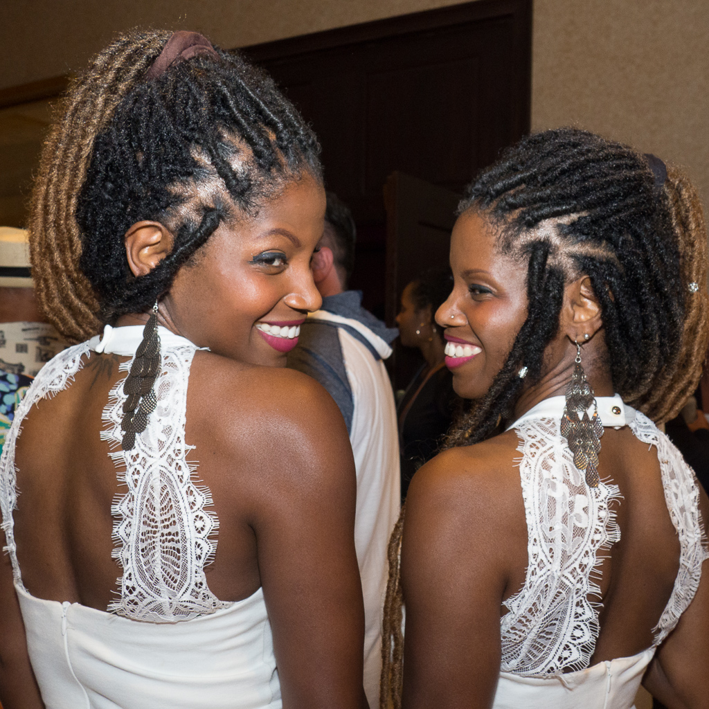 Fancy backs!  Carmelle and Cathy<br />August 04, 2018@23:23