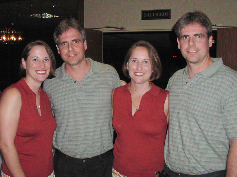 August 01, 2003@23:32<br/>This is Heather and Leslie (don't know if I have the names the right way 'round, sorry) along with Bart and Bert. John and I found out this year that Heather and Leslie have been coming since 1977!