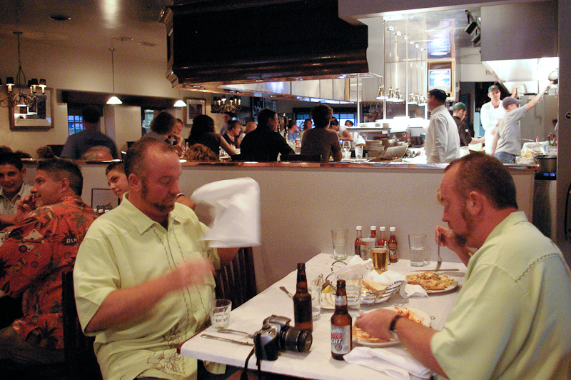 August 04, 2005@19:48<br/>The view from our table at Russo's.  A Cajun-Italian restaurant with unbelievably good food!