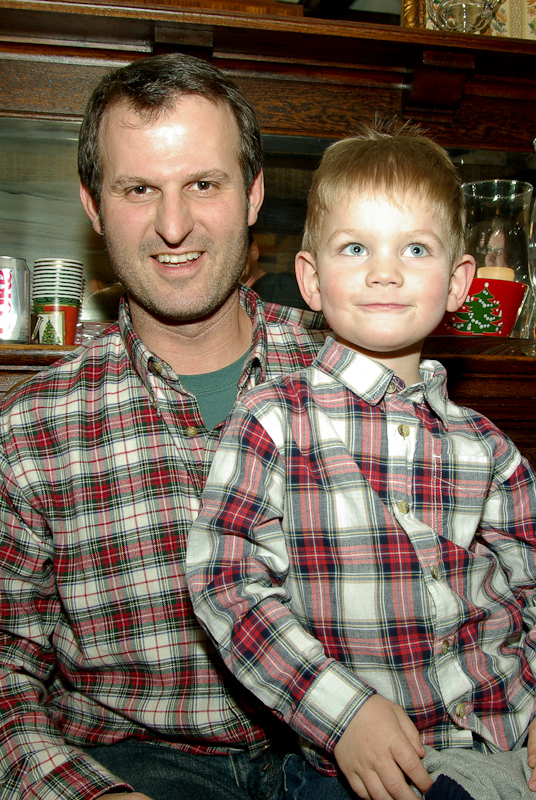 December 25, 2008@19:17<br/>Chris and Bryan's matching shirts!