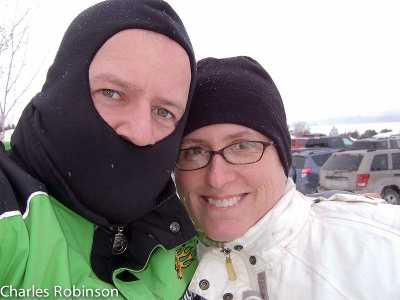 February 12, 2011@14:44<br/>Snowmobile gear has never been terribly fashion-forward.  But I was comfortable!