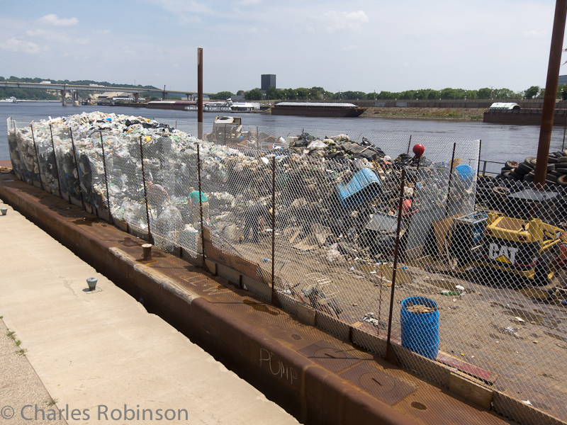 River Cleanup barge docked in St. Paul<br />July 13, 2012@13:36