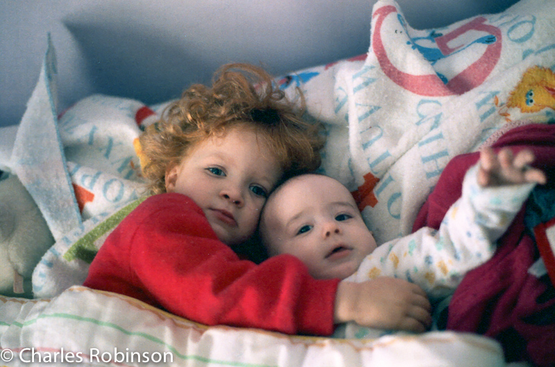 Yeah, I'm sure they both slept just fine like this....<br />November 30, 1990@13:39