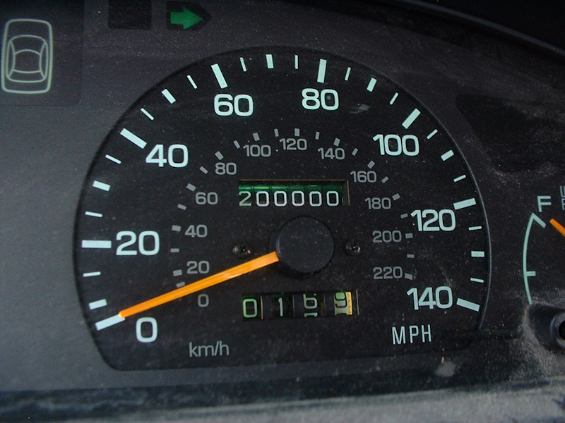 September 13, 2001@18:57<br/>The first Subaru hits 200000 miles...