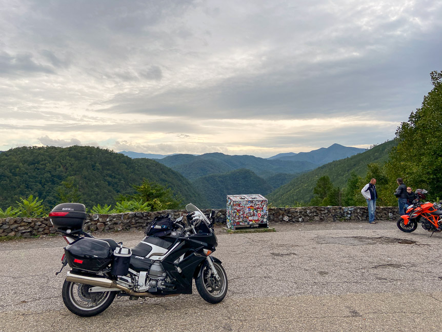 Scenic overlook as I loop back through Deal's Gap for a 2nd time.