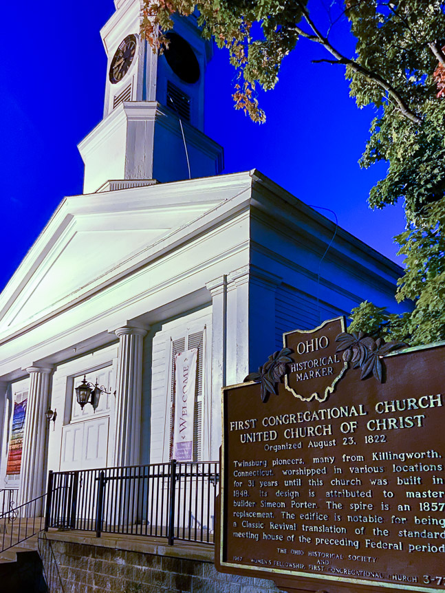 Church in the town square, Twinsburg, OH.