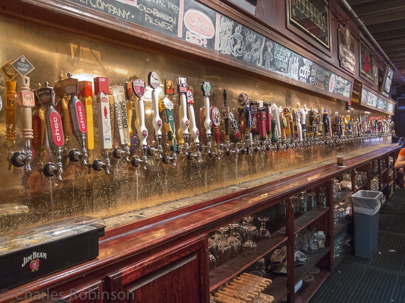 Aleworks Tap House in Oklahoma City - I think there are 65 taps here, might be more...  Coop F5 IPA is still my favorite out of this bunch (as it was last year).  Melissa tried to order the 