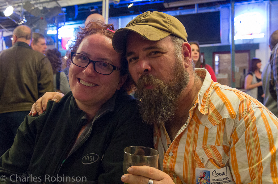Melissa and Gene at the Geeks Who Drink pre-party<br />February 08, 2013@21:01
