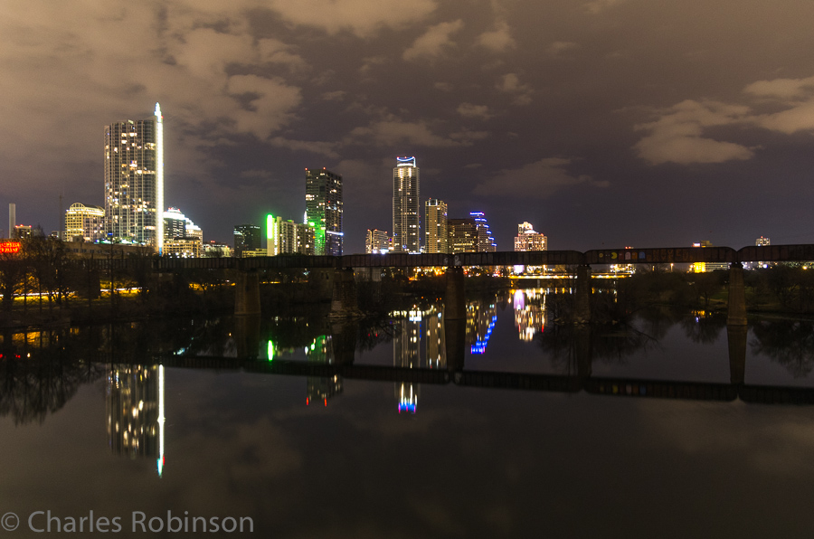 The view of downtown Austin on our walk back to our hotel<br />February 10, 2013@23:06