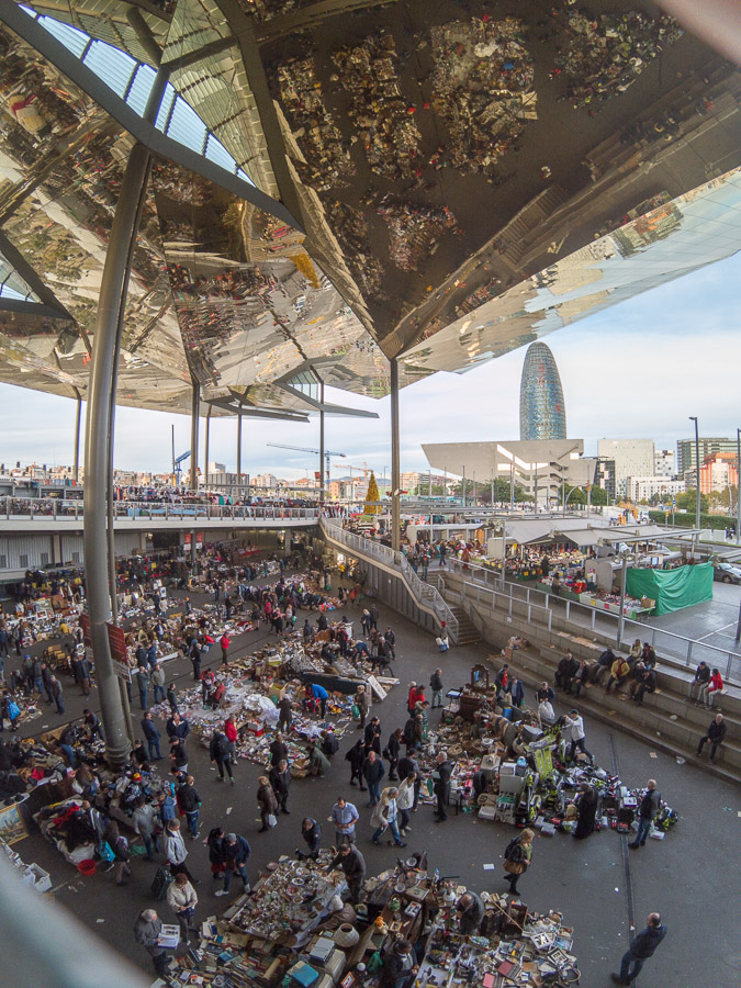 View of the market from the upper level