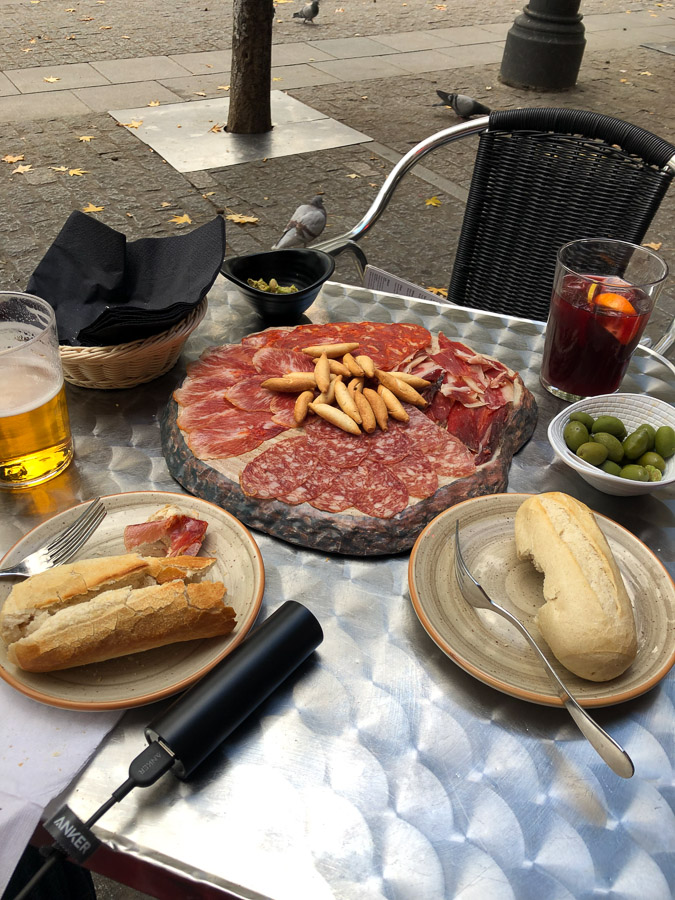 Lunch outside of the museum