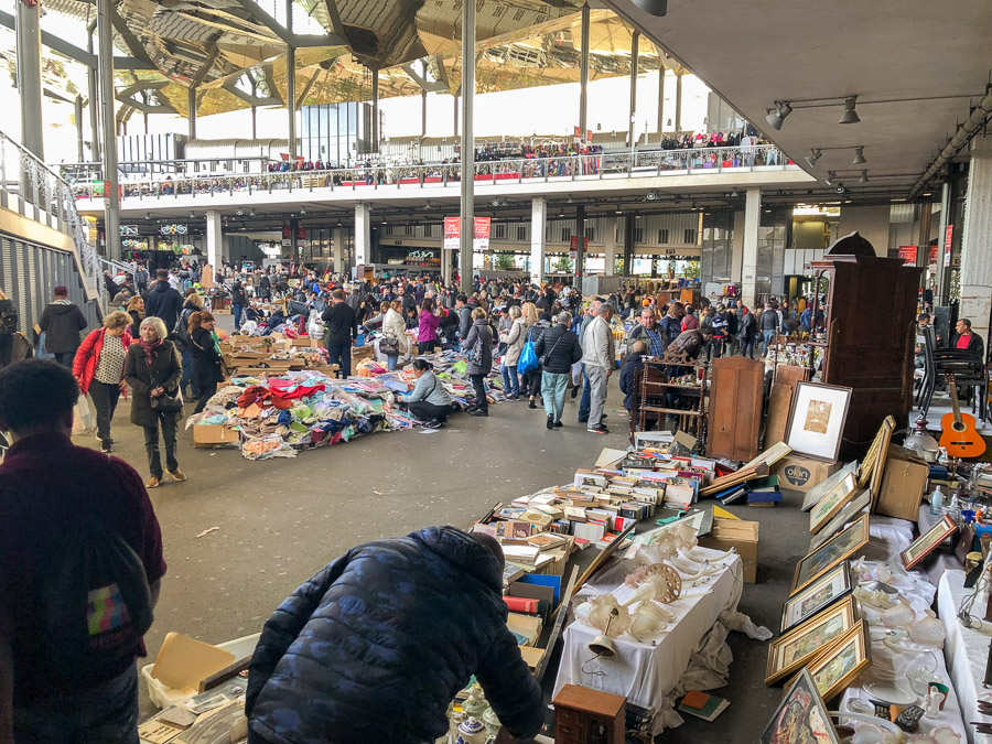 We stumbled onto a flea market happening at Mercat del Encants.  Fun!