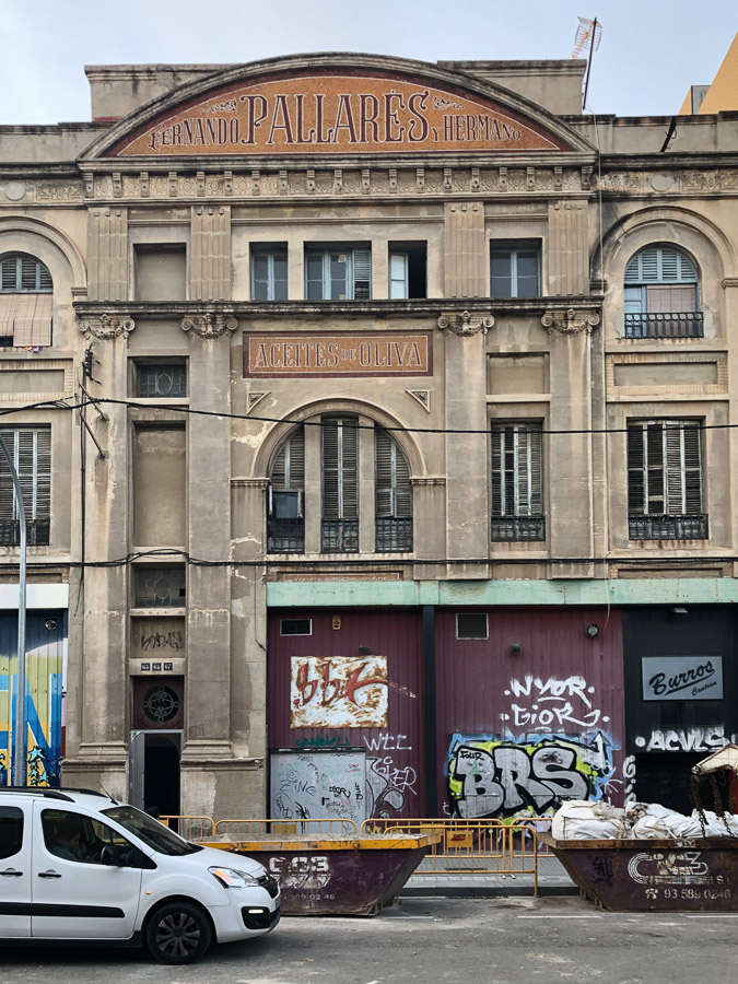 Searching for Edge Brewing (we found it - it was closed), we saw this former Olive Oil factory.