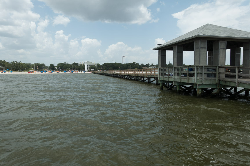 On the way to New Orleans, we paused in Biloxi to enjoy the beaches.   Couldn't go in the water due to E. Coli or something, but it was still pretty.