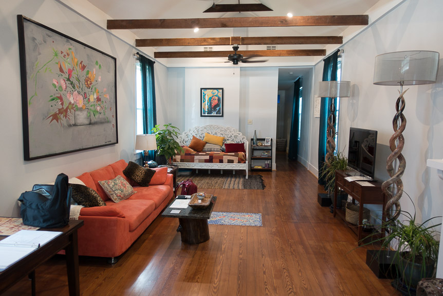 Our AirB&B in New Orleans was MASSIVE.  What to do with all this space?