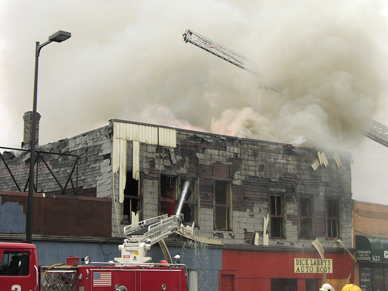 May 12, 2002@17:46<br/>An auto-service shop burns to the ground in NE Mpls