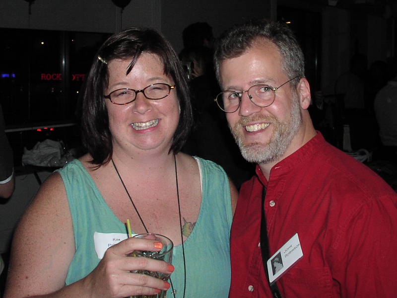 July 27, 2002@22:19<br/>Kim Pickens and my brother at a... a... 20-year Central High class reunion.  20 years for the class of 1982, anyway.