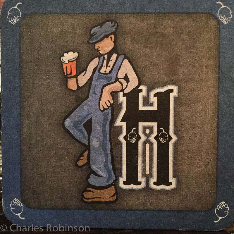 Nice coasters at the Haymarket Pub. Oh!  And good beer.  :-)<br />December 11, 2014@20:15