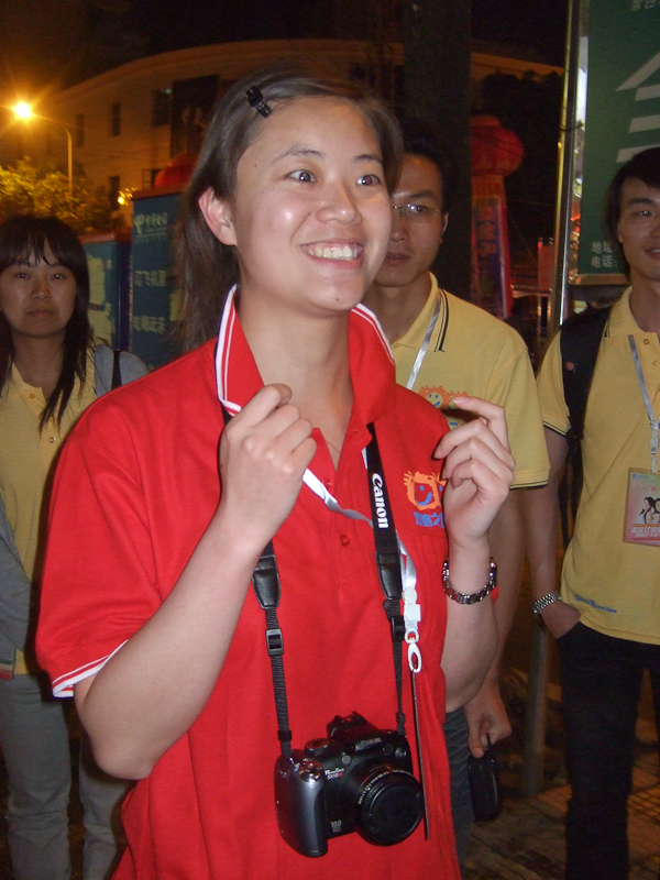 April 30, 2010@22:33<br/>On our way back to the hotel we ran into Lucy!  This is the woman responsible for getting us here.  She was excited to find us.