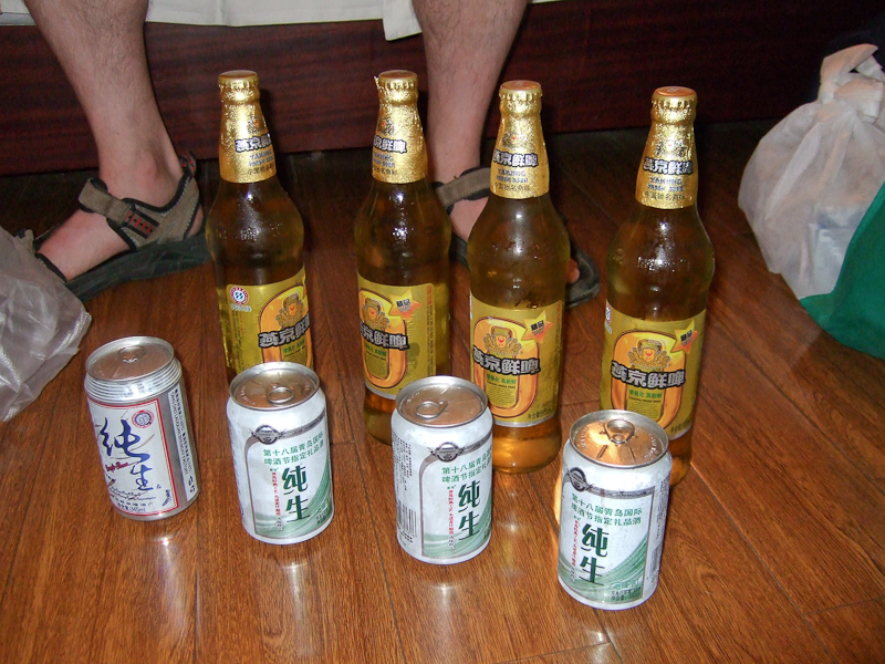 April 30, 2010@22:49<br/>We sent John over to a vendor to grab all of the cold beer they had.  This is the 