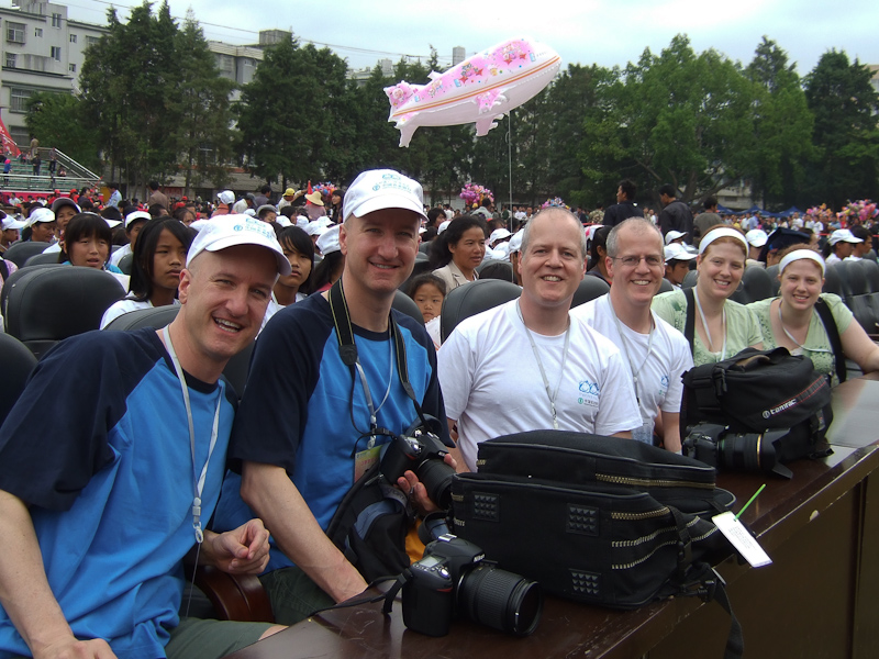 May 01, 2010@09:15<br/>Front Row Center seating for the morning activities in the stadium