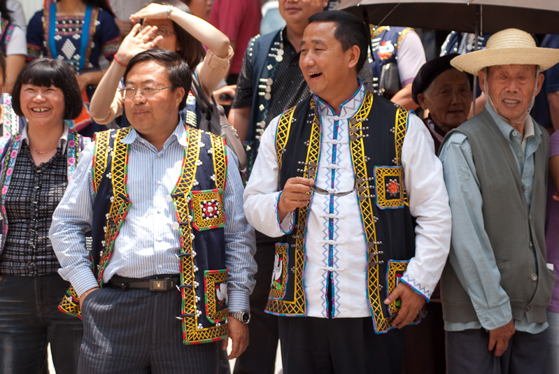 May 01, 2010@13:11<br/>Some of the local officials watching the parade - might even be the mayor, but I am not 100% certain