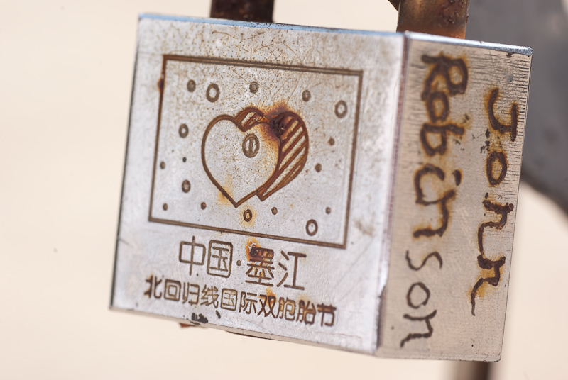 May 01, 2010@15:42<br/>..and the locks with our names carved into them and locked to the fence!