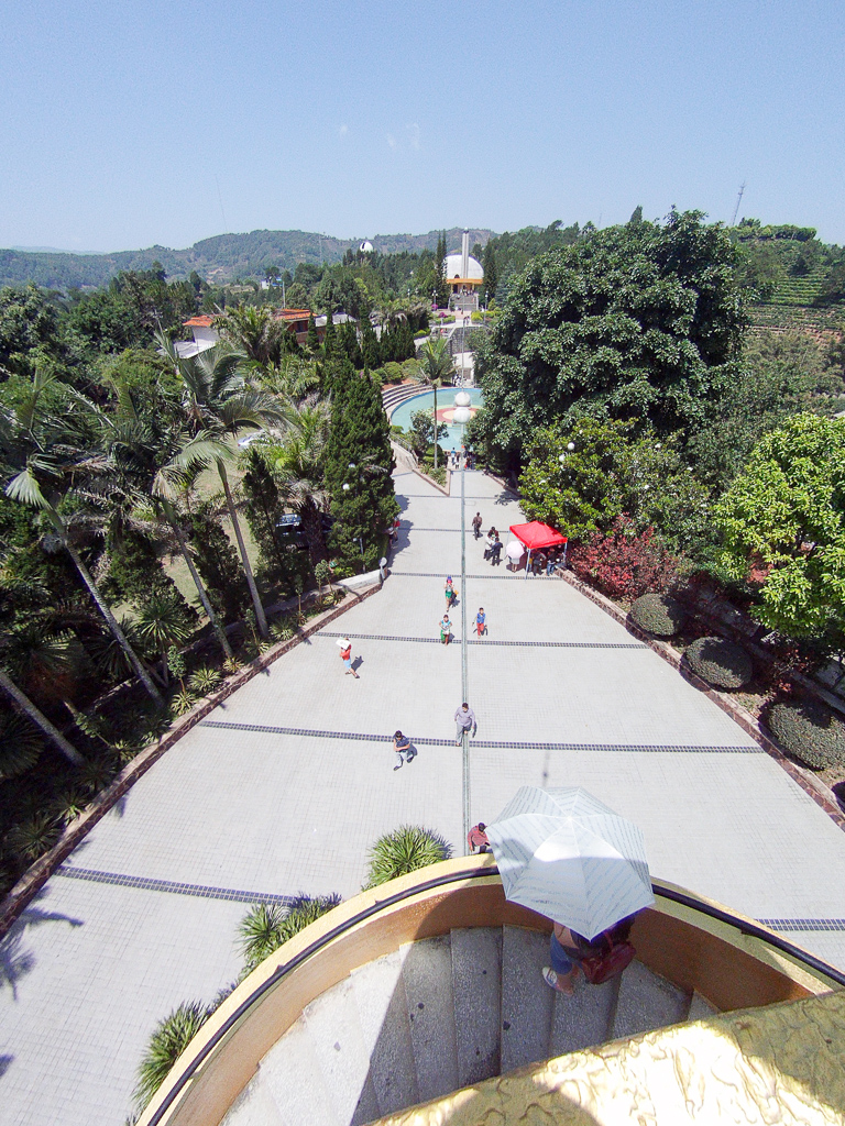 The view from the very top of a tower at the park, looking West along the line<br />May 02, 2015@11:43