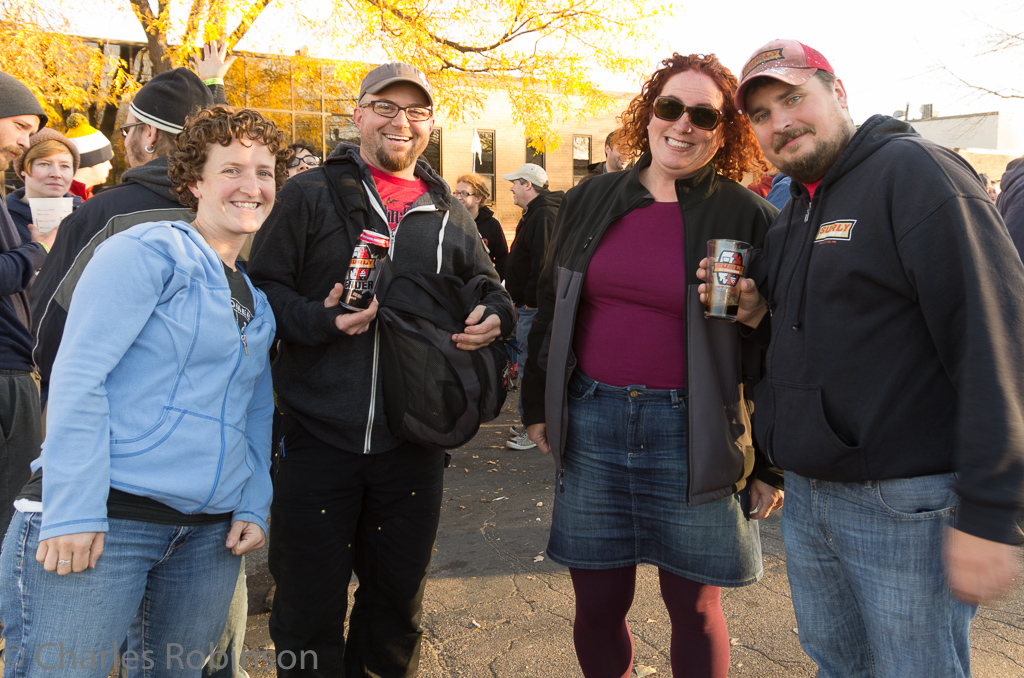 Fiona, Bryce, Melissa, Tom.  Bryce looked pretty fresh considerng he'd been up all night!<br />October 25, 2014@08:44