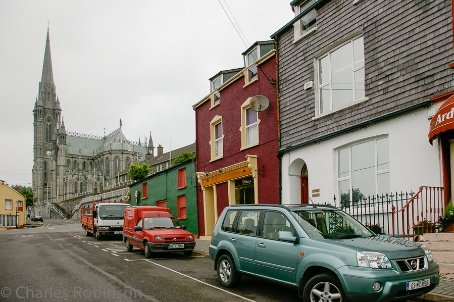 The front of Ardeen's in Cobh. The mighty Nissan XTrail is parked right in front. I loved that truck.<br />June 16, 2005@17:21