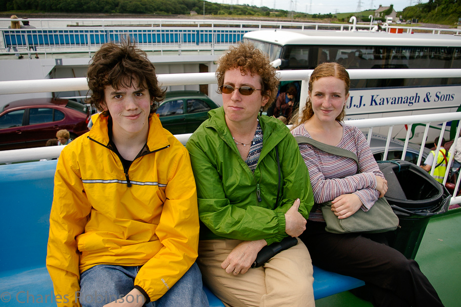 On the ferry at Tarbert (to avoid driving through Limerick) on the way to the Cliffs of Moher.<br />June 19, 2005@12:31