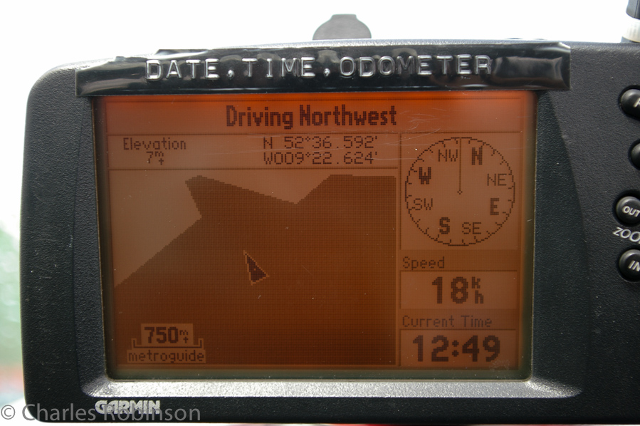 I popped the GPS on for a bit as we crossed the water on the ferry.<br />June 19, 2005@12:49