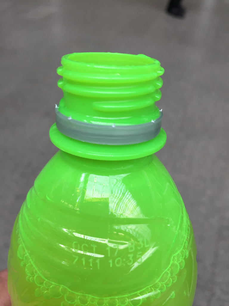 The nuclear green of my sugar-free Mountain Dew bottle was really something to behold.<br />May 06, 2017@09:17